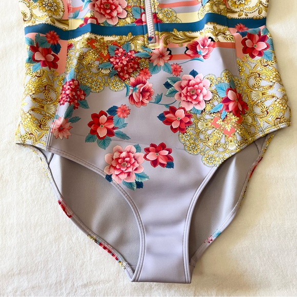 Johnny Was Japer Neoprene One Piece Swimsuit - Picture 4 of 10